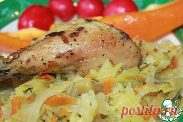 Куриные голени с овощами

Рецепт – находка для занятых хозяек! Куриные голени, приготовленные с овощами - сытное, сочное и вкусное блюдо. В процессе запекания сохраняются все соки и ароматы, замечательно сочетаясь между собой. Рецепт выручит, когда совсем нет времени на приготовление. Овощи можете подбирать по своему вкусу.

Источник: https://www.povarenok.ru/recipes/show/158161