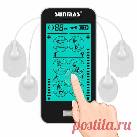 Sunmas Touch Screen 24 Mode 8 Pads 2 Channel Pulse Therapy Guangzhou Medical Apparatus And Instruments