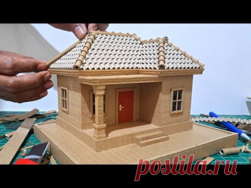 CARA MEMBUAT RUMAH KECIL HANYA DENGAN MENGGUNAKAN KARDUS RUMAH MINIATUR