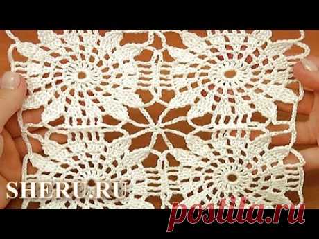 How to Crochet Squares For Baby Blanket Урок 21 часть 2 из 2 Как вязать мотив крючком
