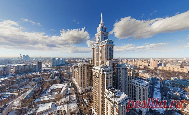 Жилой небоскреб Триумф-Палас | Фотогалерея | Москва | Сферические aэропанорамы, фотографии и 3D туры самых интересных и красивых городов и уголков нашей планеты, 360° панорамы вокруг света | проект AirPano.ru