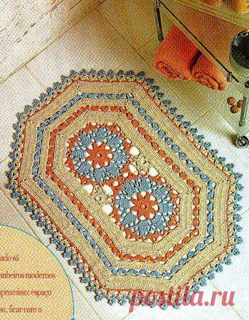 Коврик для ванной » Петля - вязание на все случаи жизни!