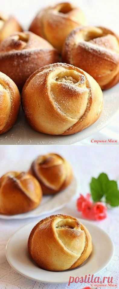 Дрожжевые розочки с начинкой. Вкусно и красиво!!! - Страна Мам