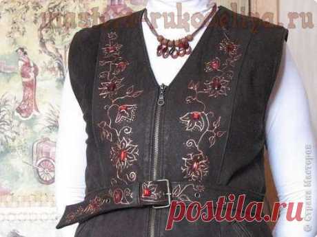Мастера рукоделия - рукоделие для дома. Бесплатные мастер-классы, фото и видео уроки - Мастер-класс: Роспись жилета