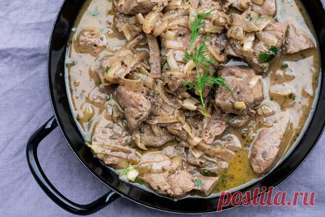 Печень по-штирийски — современный семейный кулинар
