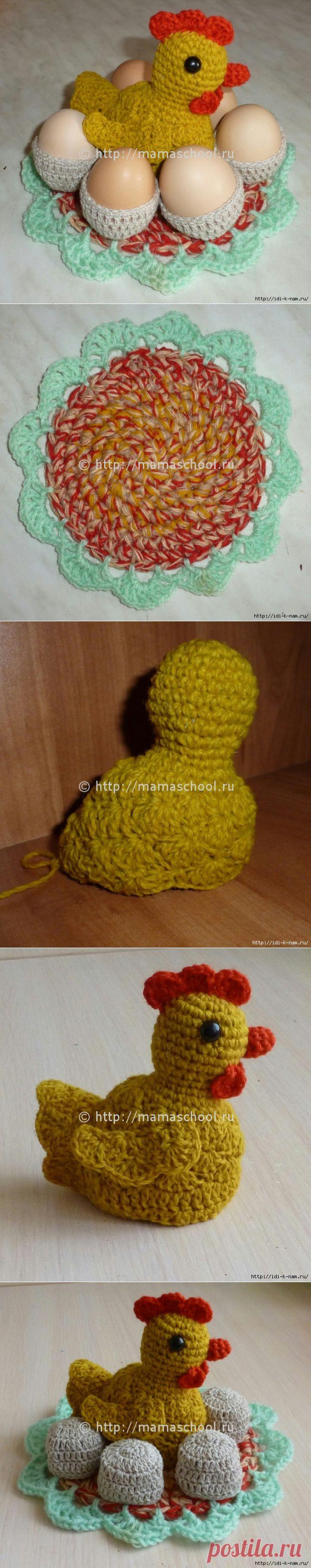 вязаная курочка