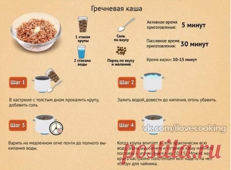 Варим каши, на заметку!