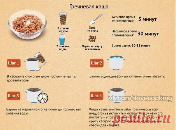Варим каши, на заметку!
