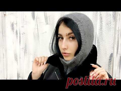 Balaklava, капор, башлык спицами из 