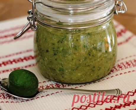 Экзот со вкусом яблок: варенье из фейхоа в яблочном сиропе