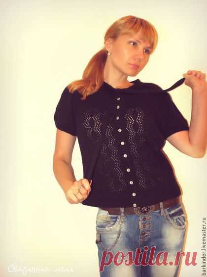 Купить Вязаная кашемировая кофточка "Анна" - вязаная кофта, кофта, Трикотажная кофта, вязание на заказ