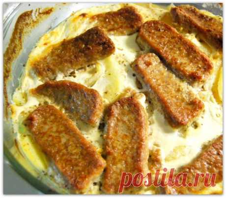Картофель запечённый в кефире.