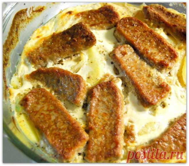 Картофель запечённый в кефире.