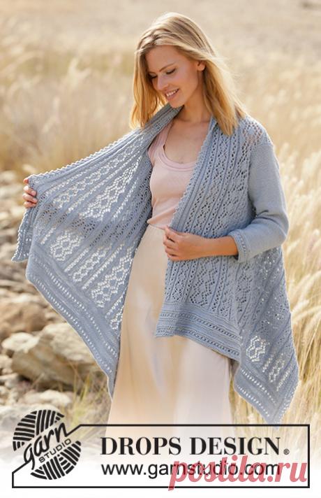 Кардиган ​River Ripples от DROPS Design - блог экспертов интернет-магазина пряжи 5motkov.ru