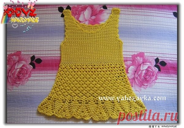 Amarillo crochet superior. Top de verano con patrones de ganchillo | Soy amante