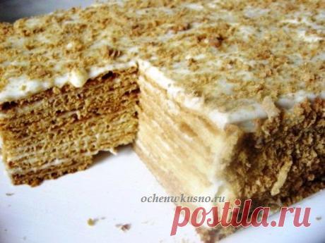 Торт «Медовик» со сметанным кремом | ГОТОВИМ ВКУСНО И ПО-ДОМАШНЕМУ