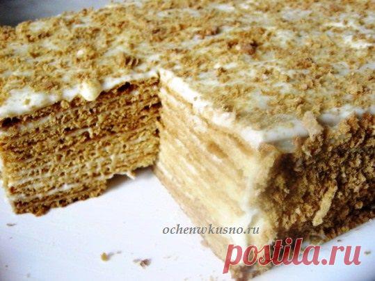 Торт «Медовик» со сметанным кремом | ГОТОВИМ ВКУСНО И ПО-ДОМАШНЕМУ