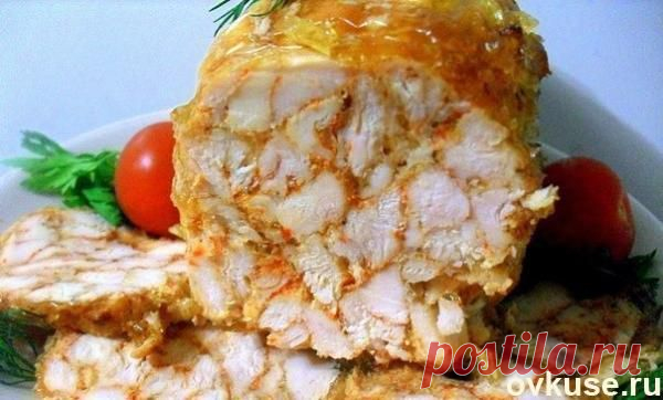 Сногшибательный куриный рулет "Мраморный" - Простые рецепты Овкусе.ру