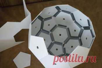 Дискотечный шар из новогодней гирлянды — Своими руками