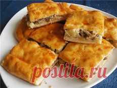Пирог с картошкой и мясом.