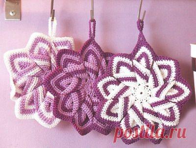 Вязаные прихватки для кухни | http://nitkoy.ru/