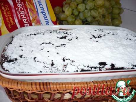 Овсяная запеканка с бананами и черникой - кулинарный рецепт