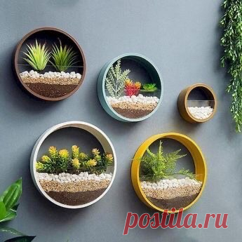 Оригинальные настенные горшки для цветов — DIYIdeas