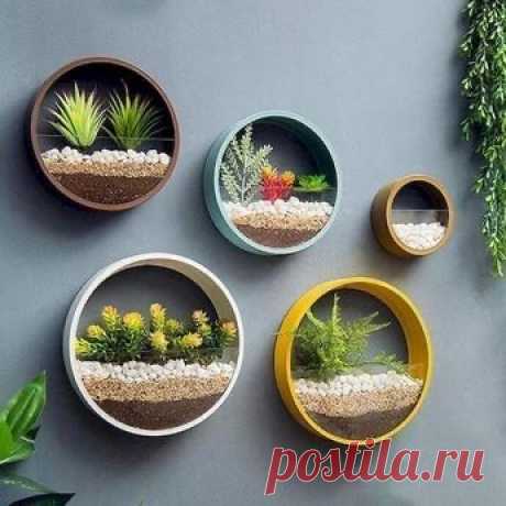 Оригинальные настенные горшки для цветов — DIYIdeas