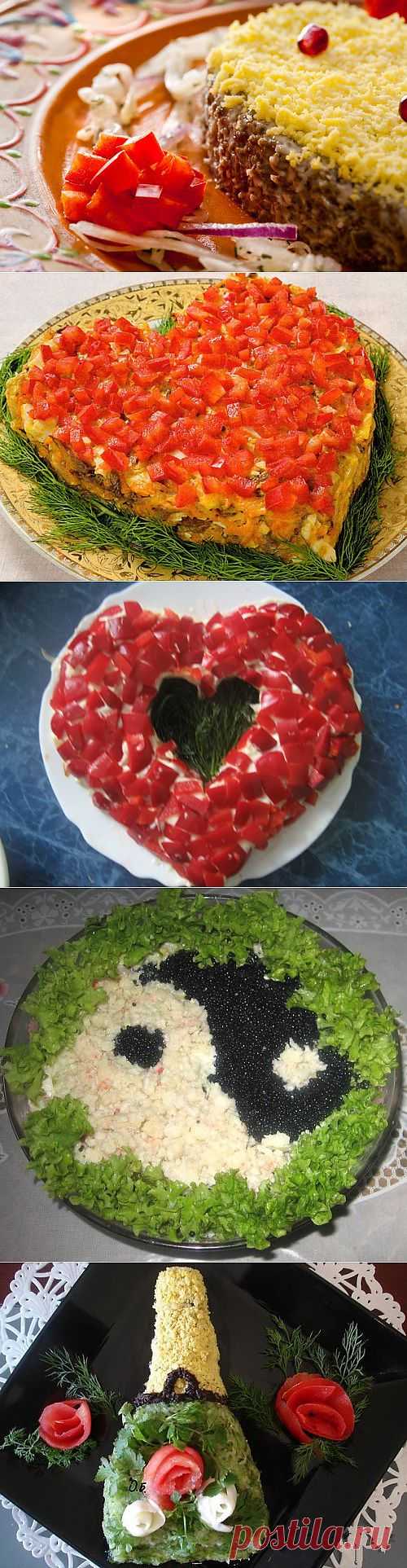 5 самых романтичных салатов на 14 февраля / Простые рецепты