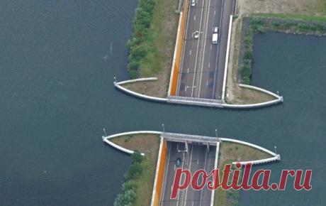 Акведук Велувемеер, Нидерланды. - Путешествуем вместе