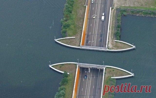 Акведук Велувемеер, Нидерланды. - Путешествуем вместе