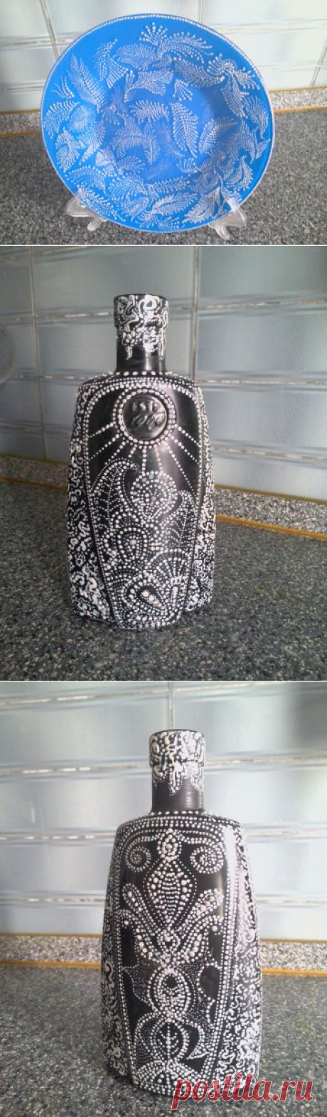 Мои первые шаги в точечной росписи / Декор / Декор. Работы пользователей