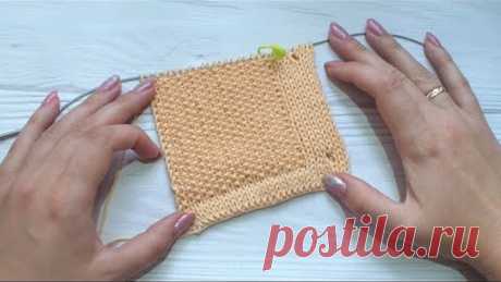 Планка спицами для кофты, кардигана + Петли для пуговиц