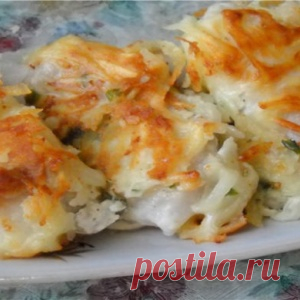Вкусная рыба под тертой картошкой - МирТесен