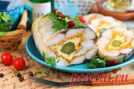 Рулет из скумбрии "Царский" | Рецепты салатов и вкусняшек | Яндекс Дзен