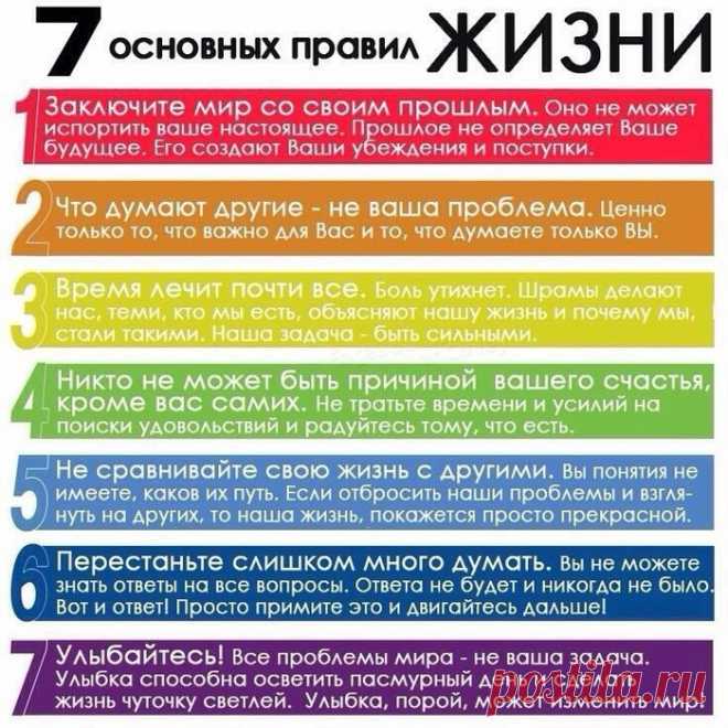 Правила жизни, которые хотелось бы знать в юности