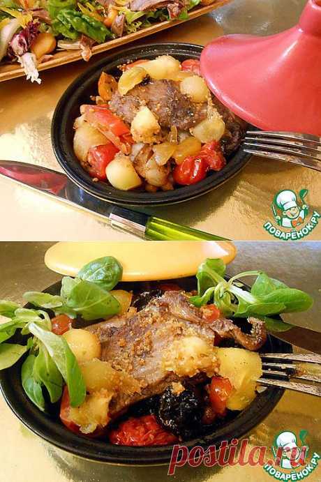 Ребрышки с овощами в мини-тажинах - кулинарный рецепт