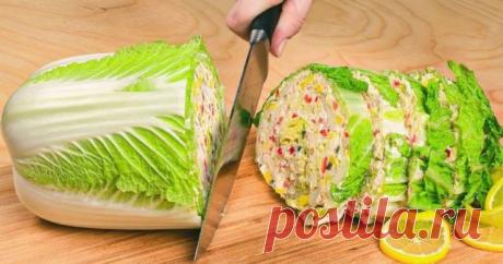 Гениальный салат из пекинской капусты — и вкусно, и очень красиво. - Всем на заметку! Из простой пекинской капусты можно приготовить просто удивительные и исключительно вкусные салаты,...