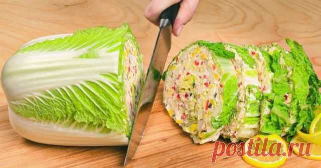 Гениальный салат из пекинской капусты — и вкусно, и очень красиво. - Всем на заметку! Из простой пекинской капусты можно приготовить просто удивительные и исключительно вкусные салаты,...