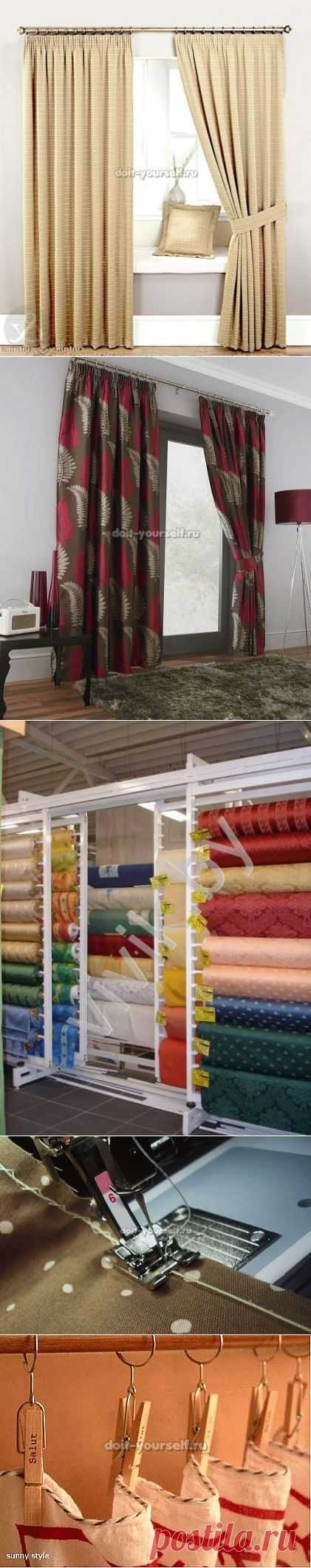 Элегантные шторы для спальни своими руками