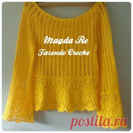 BLUSA CRCHÊ MODA PRAIA • Círculo S/A