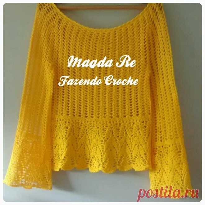 BLUSA CRCHÊ MODA PRAIA • Círculo S/A