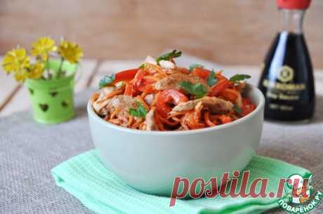 Салат из курицы и корейской моркови