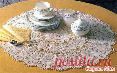 Скатерти и салфетки спицами - Страна Мам