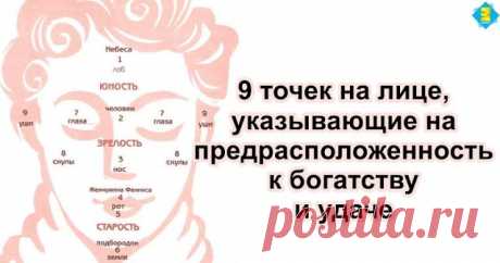 9 точек на лице, указывающие на предрасположенность к богатству и удаче В Китае верят в счастливые и несчастливые лица. Мало кому из европейцев известно, что облик человека может иметь "горы" и "реки", указывающие на природную предрасположенность к богатству и удаче. Как […]