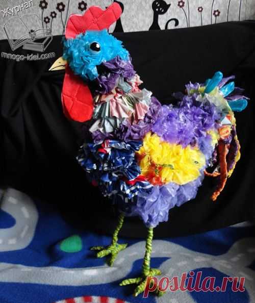 Курочка из полиэтиленовых пакетов