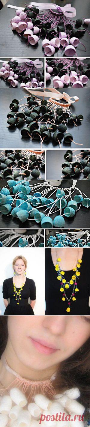 Как сделать украшение из коконов шелкопряда | СДЕЛАЙ САМ!