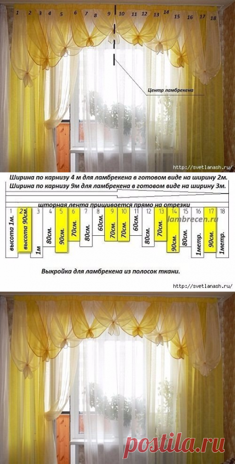 Ламбрекен из полосок ткани своими руками — Сделай сам, идеи для творчества - DIY Ideas