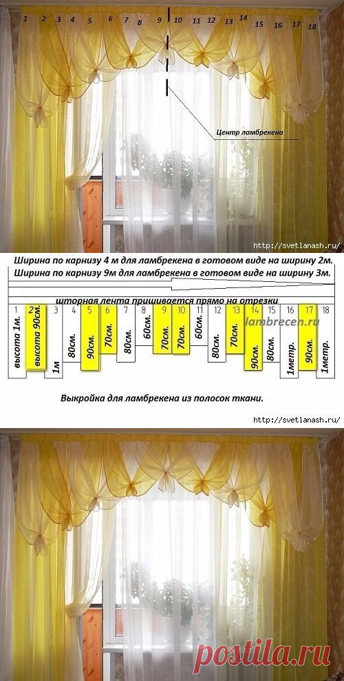 Ламбрекен из полосок ткани своими руками — Сделай сам, идеи для творчества - DIY Ideas