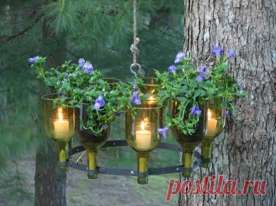 Поделки для сада из старых вещей